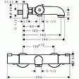 HANSGROHE - Mitigeur baindouche thermostatique Hansgrohe Ecostat 1001 CL - vignette