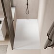 STANO - Receveur de douche 90 x 160 cm extra plat blanc PIATTO en SoliCast® surface ardoisée - vignette
