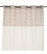 ATMOSPHERA - Rideau à œillet en Coton déco fleurie avec pompons 140 x 260 cm chambre d'enfant - vignette