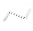 ZURFLUH FELLER - Poignée pour manivelle ronde  Ø 12mm acier laqué blanc Lg totale 310mm - vignette