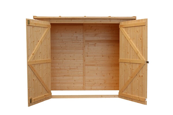 TIMBELA - Abri de jardin extérieur bois - H194x 223 x 123 cm / 2,1 m2 - M348 - large