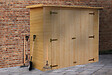 TIMBELA - Abri de jardin extérieur bois - H194x 223 x 123 cm / 2,1 m2 - M348 - vignette