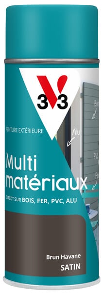 V33 PEINTURE - Peinture multi-mat DP Sat Brun havane Aerosol 400ml - large
