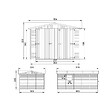 TIMBELA - TIMBELA M101 - GARAGE en Bois Naturel - H222xL516xl324 cm /15 m² - vignette
