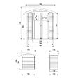 TIMBELA - Abri de jardin en bois I196xL136xH218 cm/ 1.98 m2 - M367 - vignette