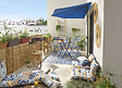 MODE DE VIE - Salon de jardin Bistrot - Acier - Bleu - 2 personnes - vignette