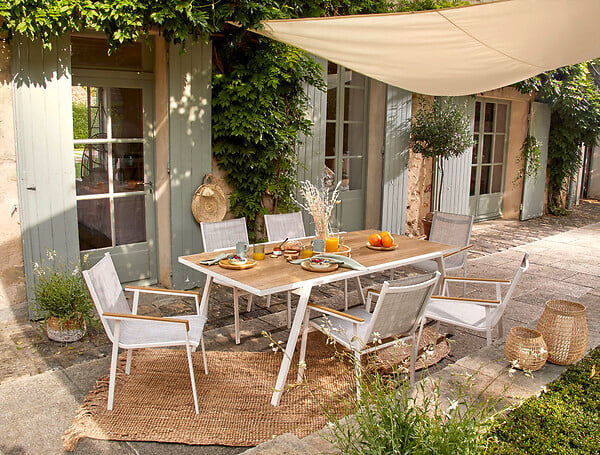 Table rectangulaire Soft - Aluminium - 200cm - large