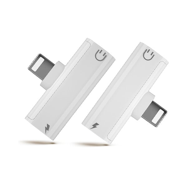 APM - Adaptateur smartphone lightning male - jack 3,5 - lightning femelle - large
