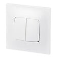 LEGRAND - Double interrupteur ou va-et-vient Neptune 10A - blanc - vignette