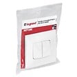LEGRAND - Double interrupteur ou va-et-vient Neptune 10A - blanc - vignette