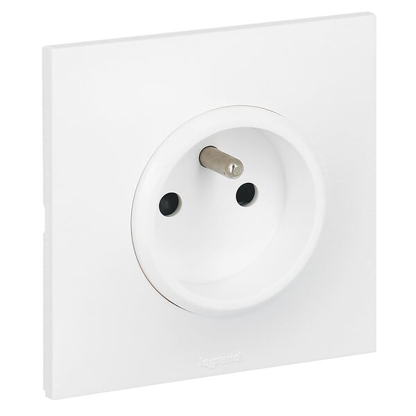 LEGRAND - Prise de courant avec terre Neptune 16A - blanc - large