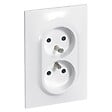 LEGRAND - Double prise de courant avec terre 1 poste Neptune 16A - blanc - vignette
