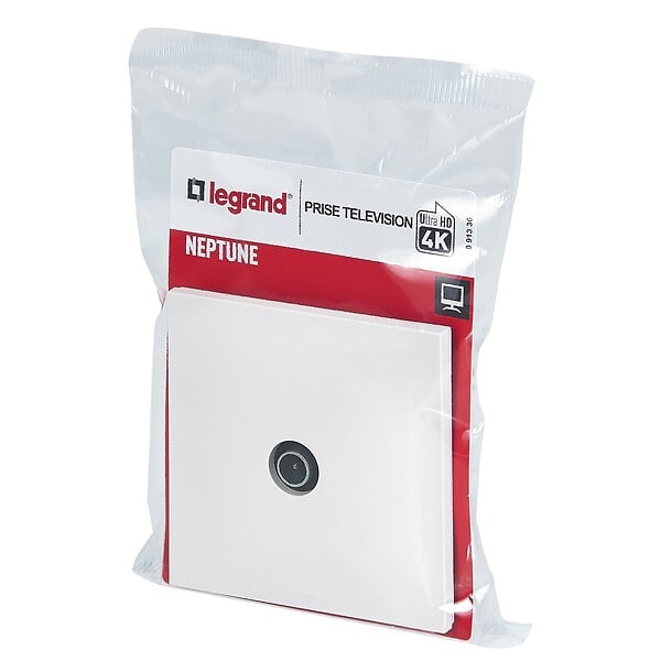 LEGRAND - Prise TV simple Neptune - blanc - large