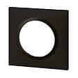 LEGRAND - Plaque carrée dooxie 1 poste finition noir velours - vignette