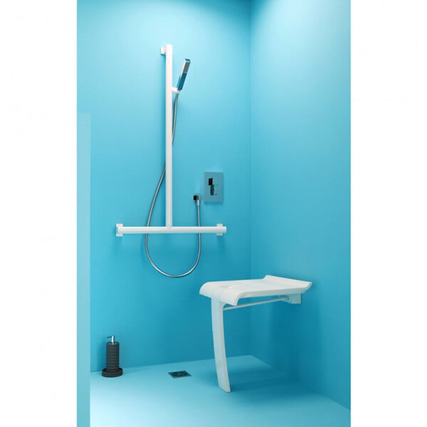 PELLET - Tabouret de douche déclipsable et interchangeable Arsis Pellet - Ø 25 mm - Blanc - large