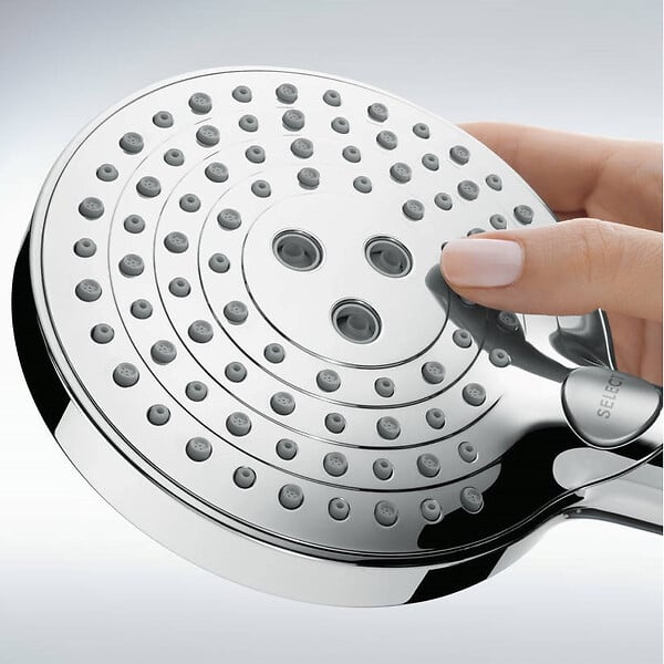 HANSGROHE - Set de douche Raindance Select S 120 - 3 jets  - Flexible 160mm - Chrome - large