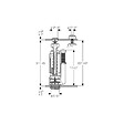 GEBERIT - Mécanisme de chasse complet type 290-380 - double touche - alimentation latérale - vignette
