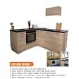CUISINEANDCIE - Cuisineandcie - Meuble bas de cuisine Eco Chene Naturel 1 porte L 40 cm - vignette