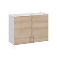 CUISINEANDCIE - Cuisineandcie - Meuble haut de cuisine Eco Chene Naturel 2 portes L 80 cm - vignette