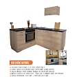 CUISINEANDCIE - Cuisineandcie - Meuble haut de cuisine Eco Chene Naturel 2 portes L 80 cm - vignette