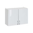 CUISINEANDCIE - Cuisineandcie - Meuble haut de cuisine Eco Blanc Brillant 2 portes L 60 cm - vignette