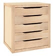 ASTIGARRAGA KIT LINE - Casier natura en pin brut 5 tiroirs - vignette