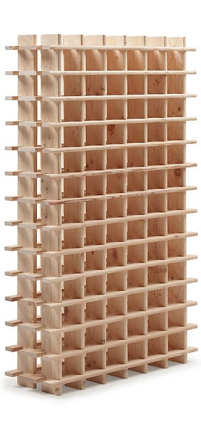 ASTIGARRAGA KIT LINE - Casier à bouteilles modulable - Pin maritime brut - 150x75x22cm - large