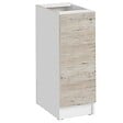 CUISINEANDCIE - Cuisineandcie - Meuble bas de cuisine Eco Noyer Blanchi 1 porte L 30 cm - vignette