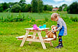 TIMBELA - TIMBELA M012-1 Table Enfant en bois  81x60xH50 cm - vignette