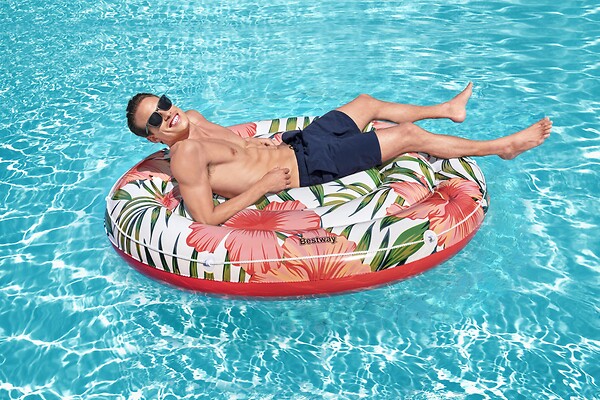 BESTWAY - Ile gonflable palmier Peaceful Palms diamètre 158 cm - large