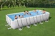 BESTWAY - Piscine tubulaire Power Steel - Rectangulaire - L640xH132xP274cm - vignette
