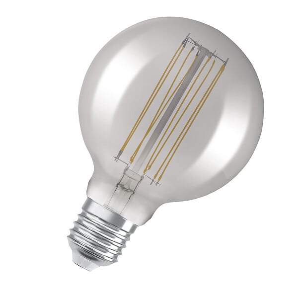 OSRAM - Edition 1906 Ampoule LED Globe 95mm clair fil fin var SMOKE 6,5W E27ch - large