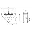 STOCKMAN - Griffe d'accrochage palan mise en place rapide 5T BC50 Stockman - vignette