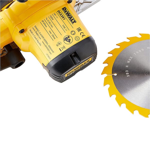 DEWALT - Scie circulaire Ø165mm 18V DEWALT DCS391N-XJ (vendu sans batterie) - large