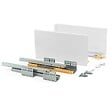 EMUCA - Kit de tiroir pour cuisine et sdb Concept - H. 185mm - P. 350mm - Fermeture amortie - Acier - Blanc - vignette