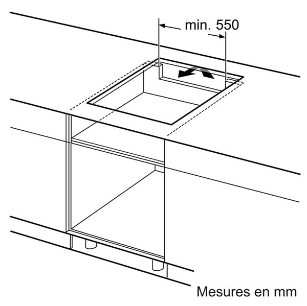 BOSCH - Table de cuisson induction 60cm 4 feux 7400w noir - PVQ611BB6E - large