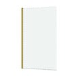 AURLANE - Pare baignoire Rabattable 80x140cm - Profilé Or Doré Brossé - Verre Trempé 4mm - ELEMENTARY - vignette