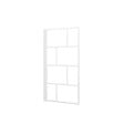 AURLANE - Pare Baignoire Rabattable 75x125cm - Sérigraphie Briques Blanches - Verre Trempé 4mm - vignette