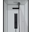 AURLANE - Cabine de douche Hydromassante 90x90x215 cm - Fonds Gris et Profilés Noir Mat - GREY STYLE - vignette