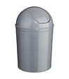 5 FIVE SIMPLY SMART - Poubelle de salle de bain 7L avec couvercle à bascule - Gris - vignette