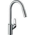 HANSGROHE - Mitigeur Évier Focus 240 Hansgrohe - Avec Douchette Extractible - 2 Jets - Chromé - vignette
