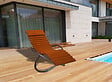 CHALET & JARDIN - Bain de soleil Swing Luxe Monaco en aluminium - Terracotta - vignette