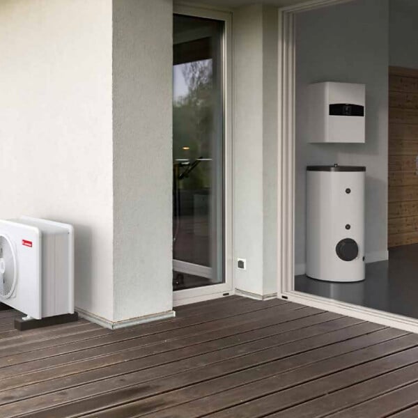 ARISTON - Pompe à chaleur Connecté Air / Eau monobloc Nimbus Plus M avec appoint électrique Ariston 15 kW Monophasé - large
