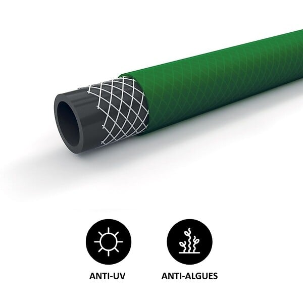 HUGGY TUYAUX - Tuyau d'arrosage 3 couches Ø 19 mm (3/4 pouce) - Longueur 30 mètres - large
