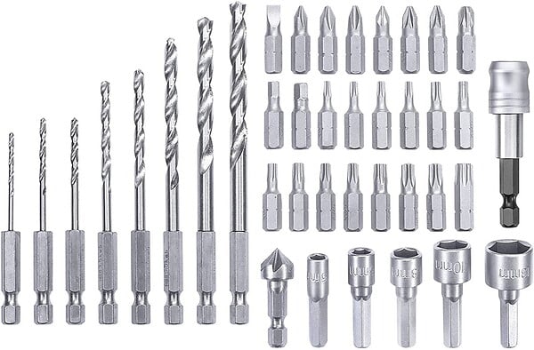 CENTRALE BRICO - Accessoires pour Perceuse Visseuse sans fil Bit-Bohrerbox 39tlg. L-Box - large