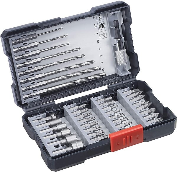 CENTRALE BRICO - Accessoires pour Perceuse Visseuse sans fil Bit-Bohrerbox 39tlg. L-Box - large