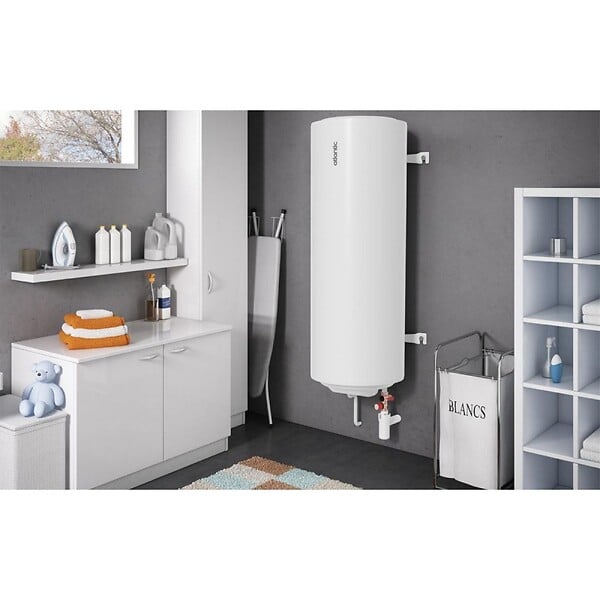 ATLANTIC - Chauffe-eau électrique Chaufféo blindé vertical mural compact Atlantic - 150L - 1600W - 1030x585x567mm - large