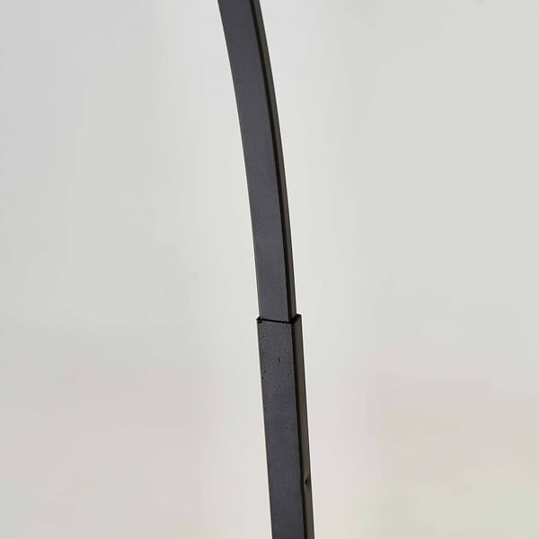 OVIALA - Lampadaire arche ronde en acier gris - large