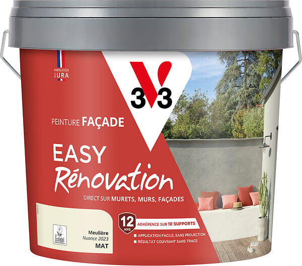 V33 PEINTURE - Peinture façades Easy Rénovation Meulière 10 L - large