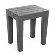 TATAY - Tabouret de salle de bain Tatay lombok - Gris anthracite - vignette